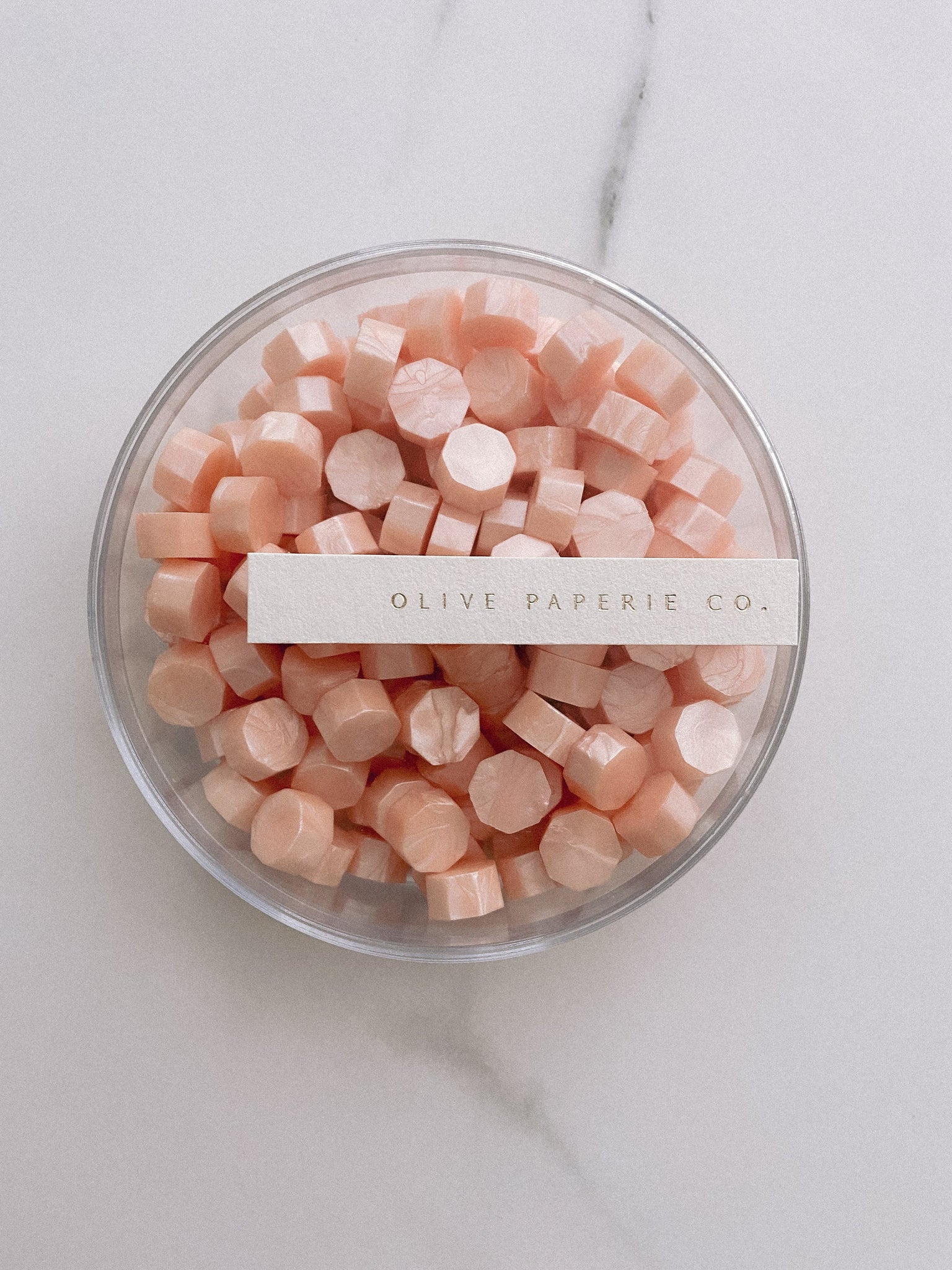 Light Peach Sealing Wax Beads
